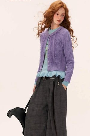 Gentle Knitted Cardigan Set-Up