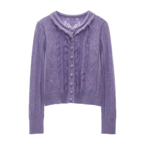 Gentle Knitted Cardigan Set-Up