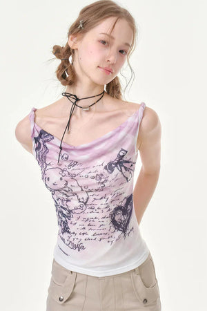 Gentle Rabbit Plaid Tank Top