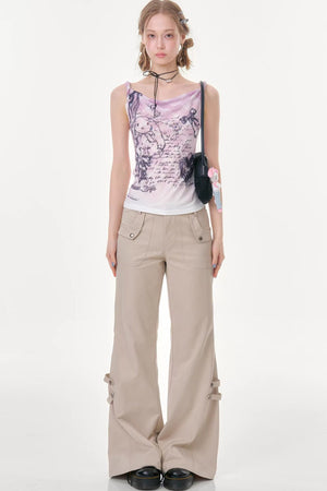 Gentle Rabbit Plaid Tank Top