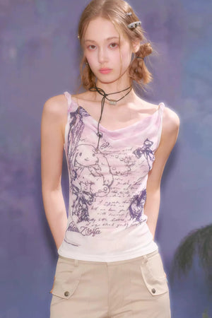 Gentle Rabbit Plaid Tank Top