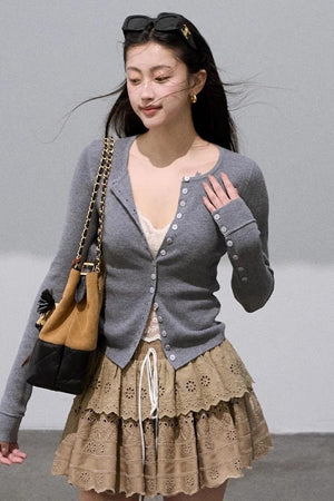 Gentle Slim Knit Cardigan