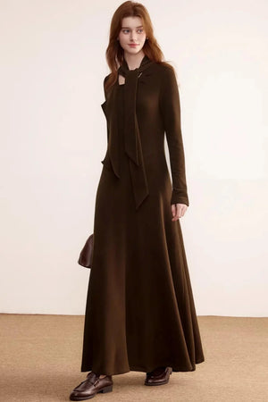 German Velvet Ruffle Dress