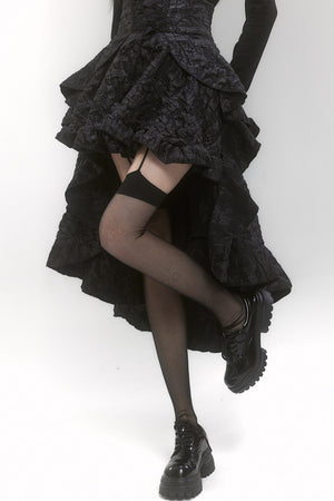 Ghost Girl High-Waisted Train Skirt