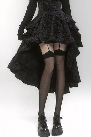 Ghost Girl High-Waisted Train Skirt