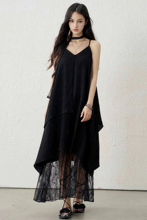 Ghost Lace Long Dress