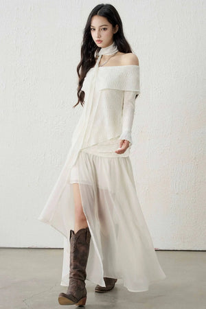 Ghostly French Textured Top