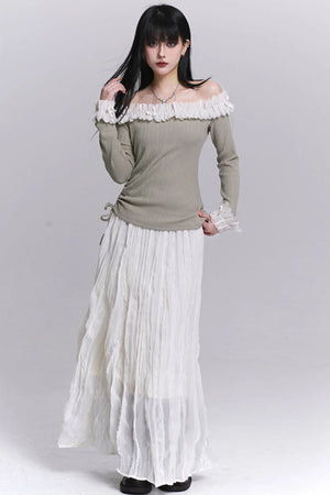 Ghostly One-Shoulder Top