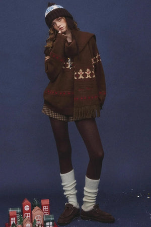 Gingerbread Man Fair Isle Sweater Set