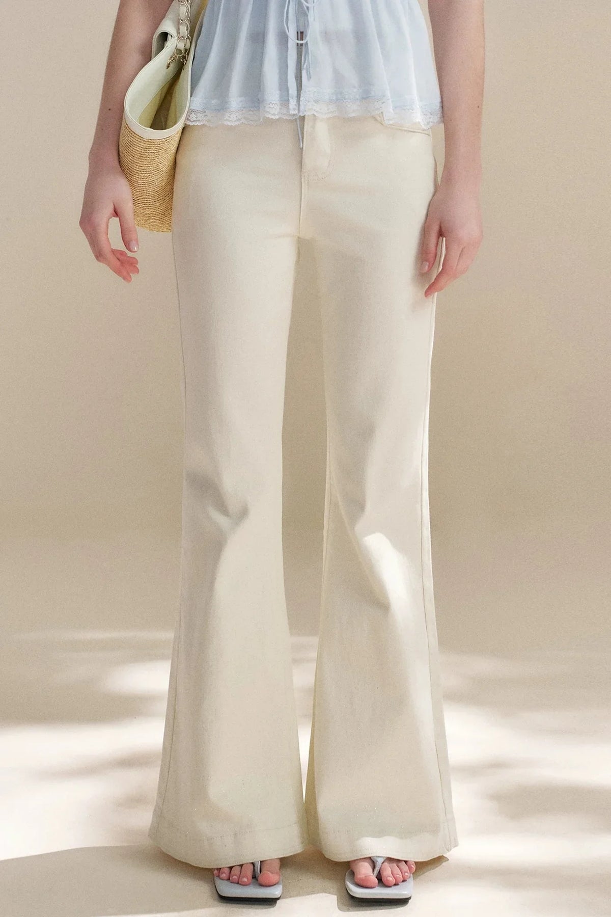 Glitter Galaxy Flared Jeans