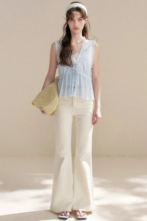 Glitter Galaxy Flared Jeans