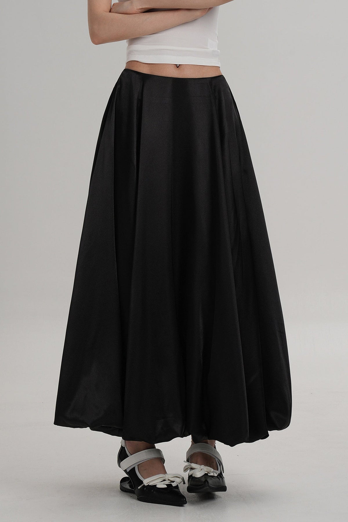 Glossy Umbrella Skirt
