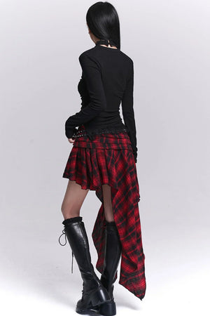 Gothic Waist-Cinching Top