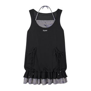 Graffiti Print Two-Piece Dress Set-Up