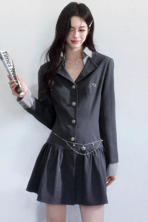 Gray Intellectual Dress