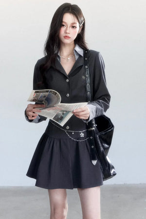 Gray Intellectual Dress