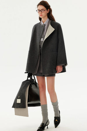 Gray Tweed Coat