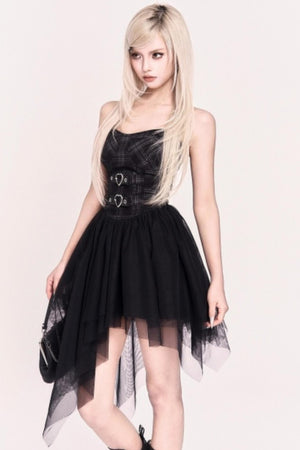 Halloween Irregular Mesh Dress Coat Set-Up