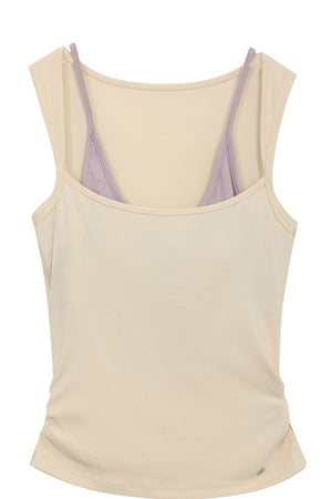 Halter Color-Blocked Camisole and Trousers Set-Up