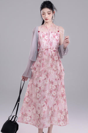 Halter Floral Dress