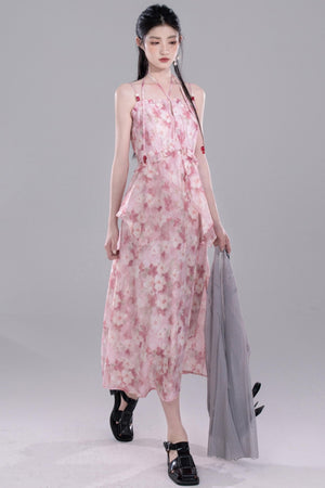 Halter Floral Dress