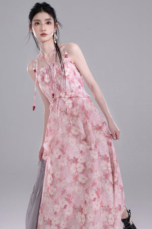 Halter Floral Dress