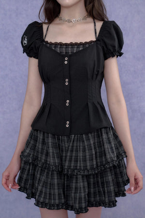 Halter Neck Academy Style Dress