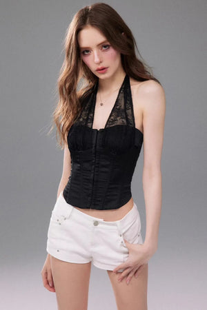 Halter Neck Fishbone Top