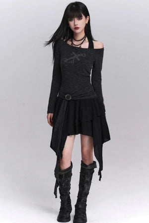 Halter Neck Off-Shoulder Dress