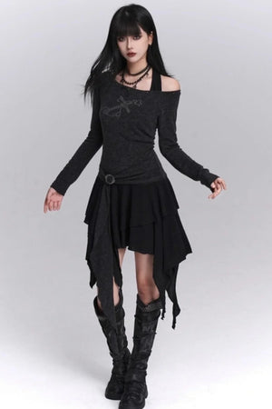 Halter Neck Off-Shoulder Dress