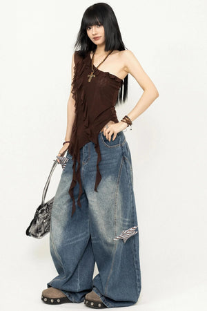Halter Ruffle Top