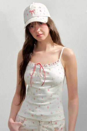 Hand-Painted Floral Sun Hat