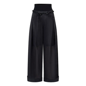 Handmade Beaded Wide Leg Pants