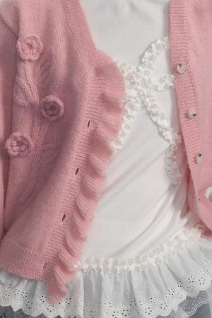 Handmade Crochet Knit Cardigan