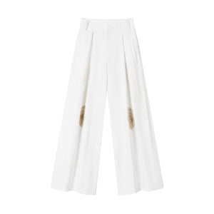 Handmade Crochet Wide-Leg Pants