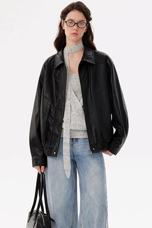 Handsome Street Leather Jacket