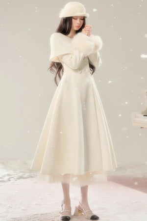 Handwritten Moonlight Wool Coat