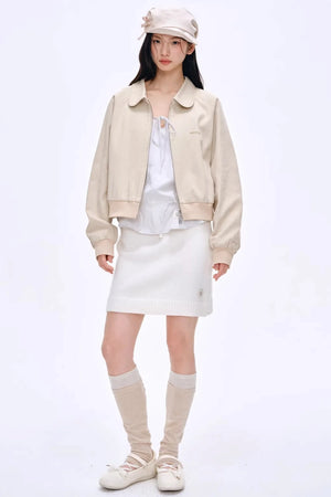 Heartbeat Dialogue Knit Skirt Set-Up
