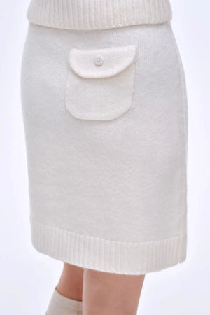 Heartbeat Dialogue Knit Skirt Set-Up