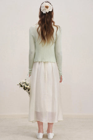 Heartfelt Sheer Knit Cardigan