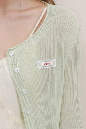 Heartfelt Sheer Knit Cardigan