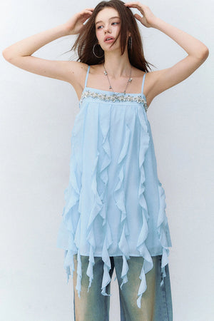 Heavy Beaded Acetate Dress
