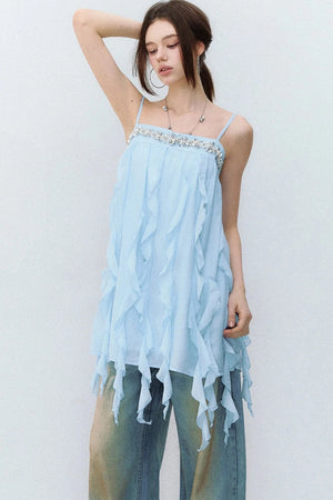 Heavy Beaded Acetate Dress
