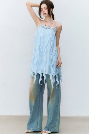 Heavy Beaded Acetate Dress