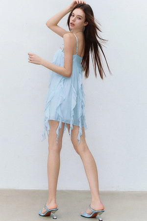 Heavy Beaded Acetate Dress