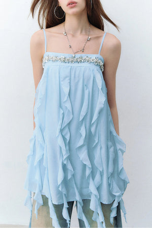 Heavy Beaded Acetate Dress