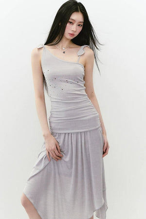 Heavy Beaded Irregular Dress