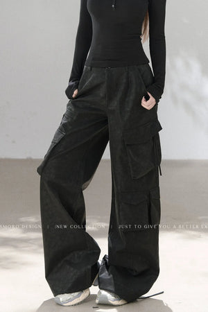 Heavy-Duty Leather Workwear Pants