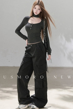 Heavy-Duty Leather Workwear Pants