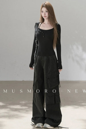 Heavy-Duty Leather Workwear Pants